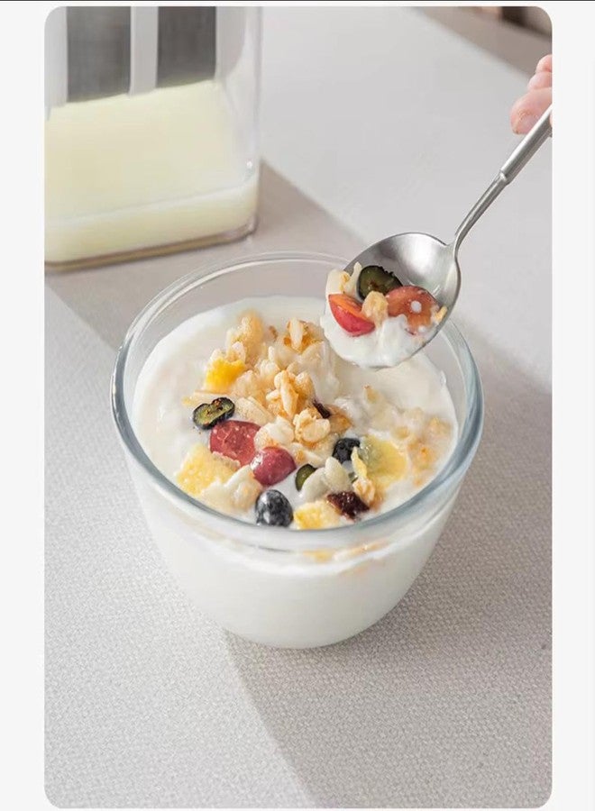 SYSVENT The Future SYSVENT صانعة الزبادي اليوناني المستقبلية، مصفاة لخثارة اللبن، سعة 1100 مل، متعددة الاستخدامات، مع كيس شبكي دقيق وغطاء قابل لإعادة الاستخدام، أداة فصل مصل اللبن للمطبخ، مناسبة للزبادي والعصير والشاي وحليب المكسرات والجبن - Image 5